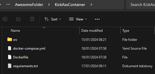 Contents of KickAssContainer folder